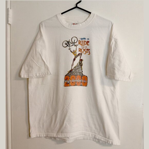 XL Vintage Collectible Cycling T-Shirt: 2000 Ride for the Roses, Austin Texas - Picture 6 of 7